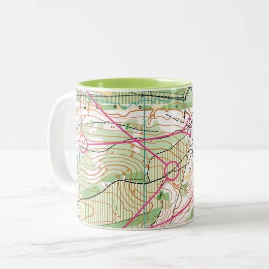 Tasse - Orienteering Karte (Vorderseite Links)