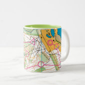Tasse - Orienteering Karte (VorderseiteRechts)