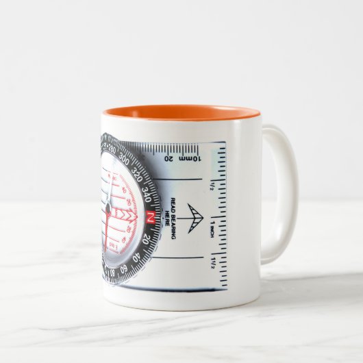 Tasse - Orienteering Kompass (VorderseiteRechts)
