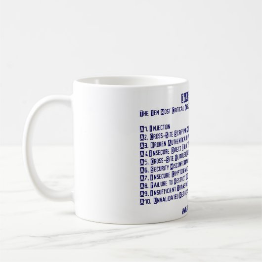Tasse OWASP Spitzen-10 (Links)