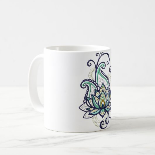 Tasse Paisley Lotus (Vorderseite Links)