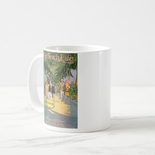 Tasse Palm- Beachlebens #10 (Vorderseite Links)