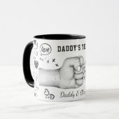 Tasse Papa Vatertagsgeschenk Benutzername Baby (Vorderseite Links)