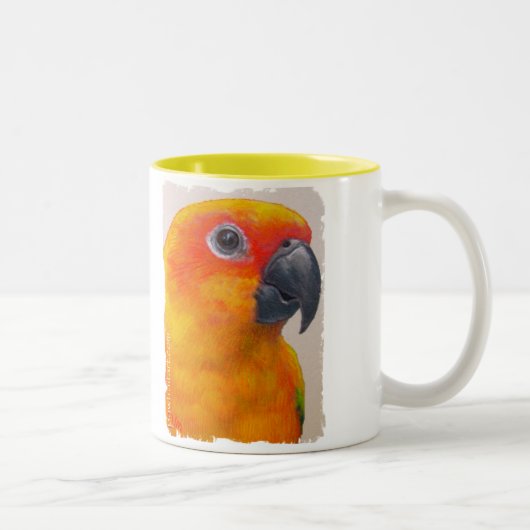 Tasse - Papagei Sun Conure (Rechts)
