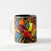 Tasse - Papageien (Vorderseite Links)