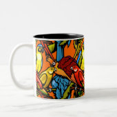 Tasse - Papageien (Links)