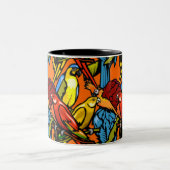 Tasse - Papageien (Mittel)