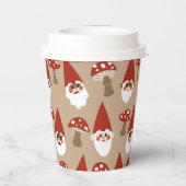 Tasse-Papiergruppen für Gnomen und Pilze Pappbecher (Rückseite)