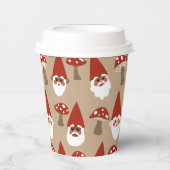 Tasse-Papiergruppen für Gnomen und Pilze Pappbecher (Vorderseite)