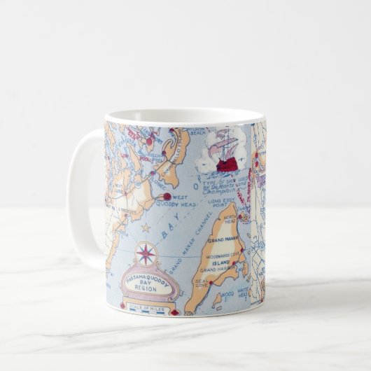 Tasse Passamaquoddy Bay Maine (Vorderseite Links)