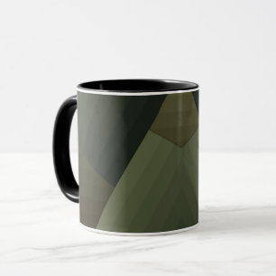 Tasse, Patchwork, kombiniert, oliv, grün, gestreif Tasse