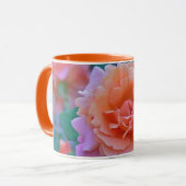 Tasse "PEACH & PINK ROSE" (Vorderseite Links)