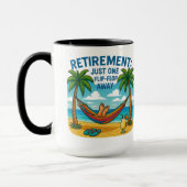 ☕ Tasse: "Pensionierung: Nur ein Dreh-Flop-weg" Tasse (Links)
