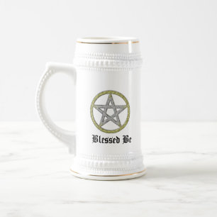 Tasse Pentagram-Pentagramm-BierStein Witchy