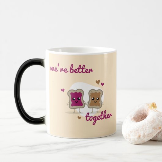 Tasse - Perfekt für den Austausch von Zuneigung (Mit Donut)