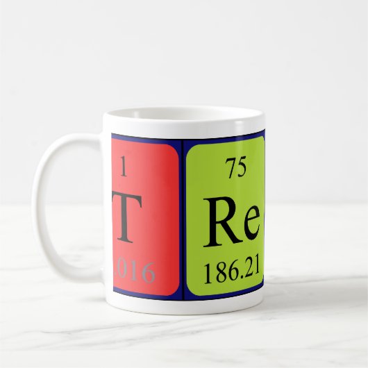 Tasse periodischer Tabellennamen (Links)