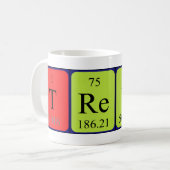 Tasse periodischer Tabellennamen (Vorderseite Links)