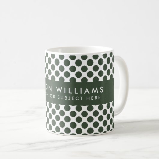 Tasse personalisiert geometrischer Muster (VorderseiteRechts)