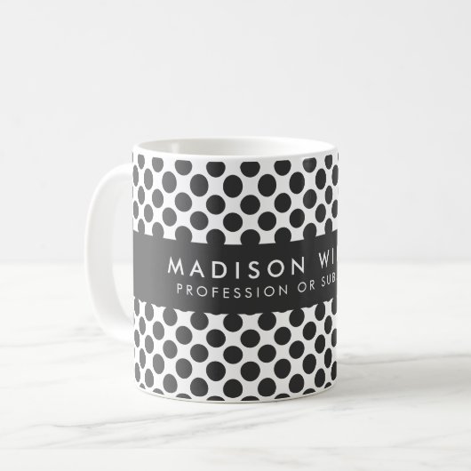 Tasse personalisiert geometrischer Muster (Vorderseite Links)