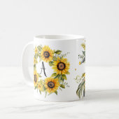 Tasse Personalisiert Monogramm Individuelle Name (Vorderseite Links)