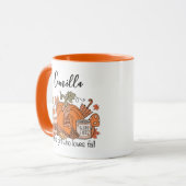 Tasse personalisiert Name Fall, Fall Vibes Tasse, (Vorderseite Links)