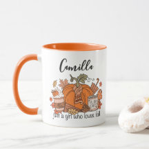 Tasse personalisiert Name Fall, Fall Vibes Tasse, 