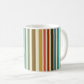 Tasse Personalisiert Retro Stripe Miami Sherbet (VorderseiteRechts)