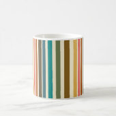Tasse Personalisiert Retro Stripe Miami Sherbet (Mittel)