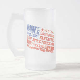 Tasse Personalisierte Bezeichnung(en) Words USA-Fl