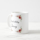 Tasse personalisierter Geburtstag - Individuelle N (Vorderseite Links)