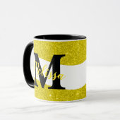 Tasse personalisierter Glitzer (Vorderseite Links)