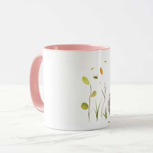 Tasse personalisierter Igel (Vorderseite Links)