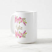 Tasse personalisierter Name | Kundenspezifische Ge (Vorderseite Links)