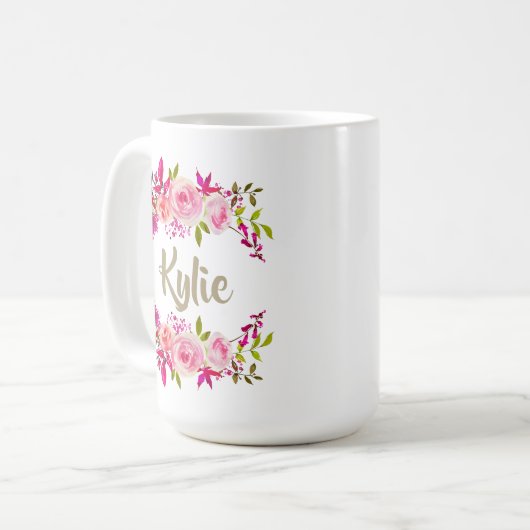 Tasse personalisierter Name | Kundenspezifische Ge (Vorderseite Links)