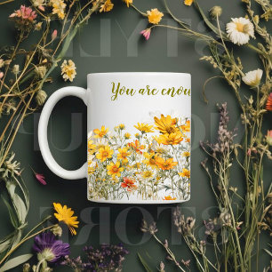 Tasse personalisierter Wildblumen