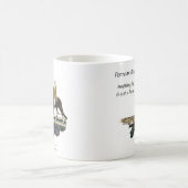 Tasse, peruanisches Paso Pferd u. Reiter auf Kaffeetasse (Mittel)