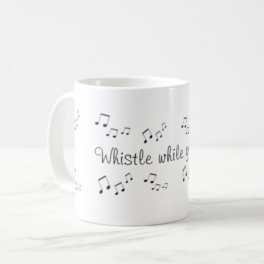 Tasse - Pfeifen während der Arbeit (Vorderseite Links)
