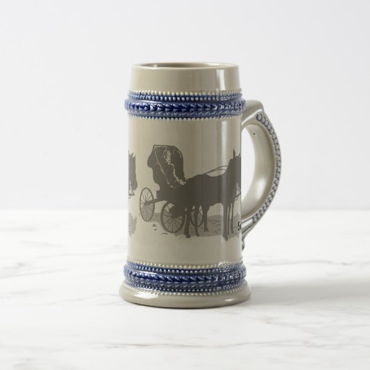 Tasse Pferd und Buggy (VorderseiteRechts)