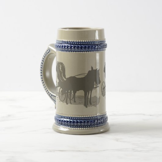Tasse Pferd und Buggy (Vorderseite Links)