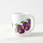 Tasse: Pflaumen Kaffeetasse (VorderseiteRechts)