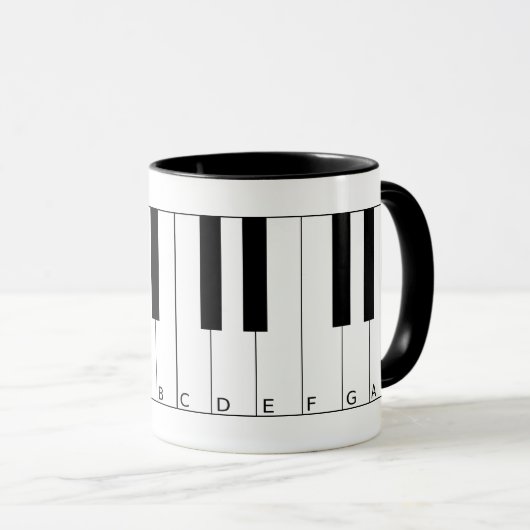 Tasse Piano Keys (VorderseiteRechts)