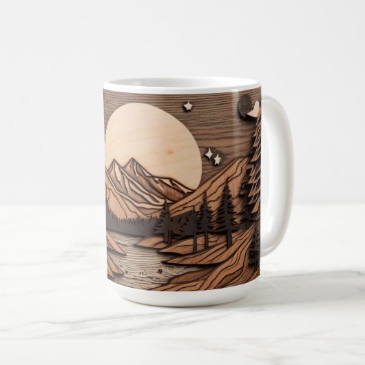 Tasse Pine & Mountain (VorderseiteRechts)