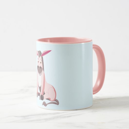 Tasse Pink Donkey - Deine Farbe - Text (VorderseiteRechts)