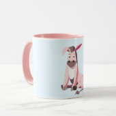 Tasse Pink Donkey - Deine Farbe - Text (Vorderseite Links)