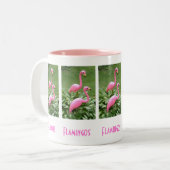 Tasse PINK FLAMINGOS (Vorderseite Links)
