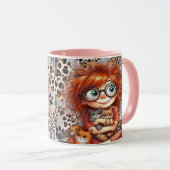 Tasse Pink I Love Cats (VorderseiteRechts)