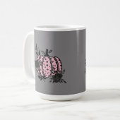 Tasse, Pink und Black Leopard Pumpkin Kaffeetasse (Vorderseite Links)