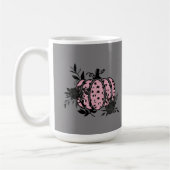 Tasse, Pink und Black Leopard Pumpkin Kaffeetasse (Links)