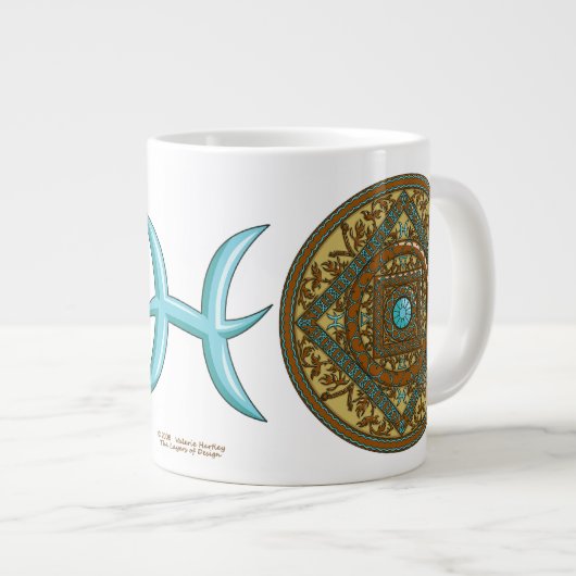 Tasse Pisces Mandala (Vorderseite Rechts)