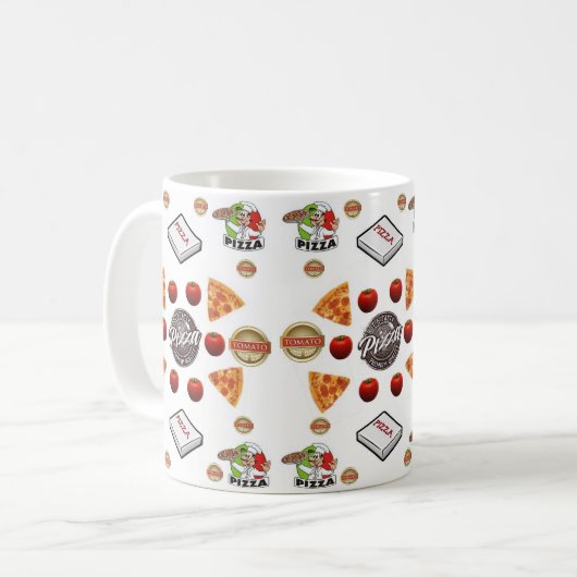 Tasse Pizza (Vorderseite Links)